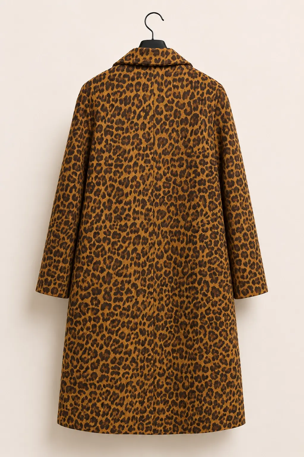 ZARA Leopard print archive coat — back full length hanger